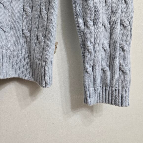 Chaps Womens Fisherman Preppy Classic Heritage Cable Knit Turtleneck Sweater M - Picture 4 of 10